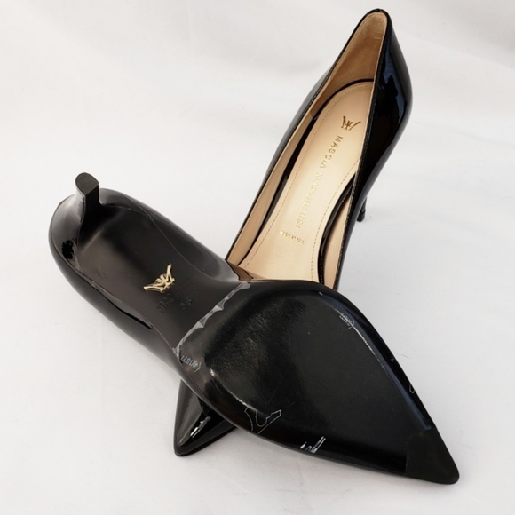 ❌ NWT Mascia Mandolesi Black Patent Stiletto Heel - Picture 5 of 8